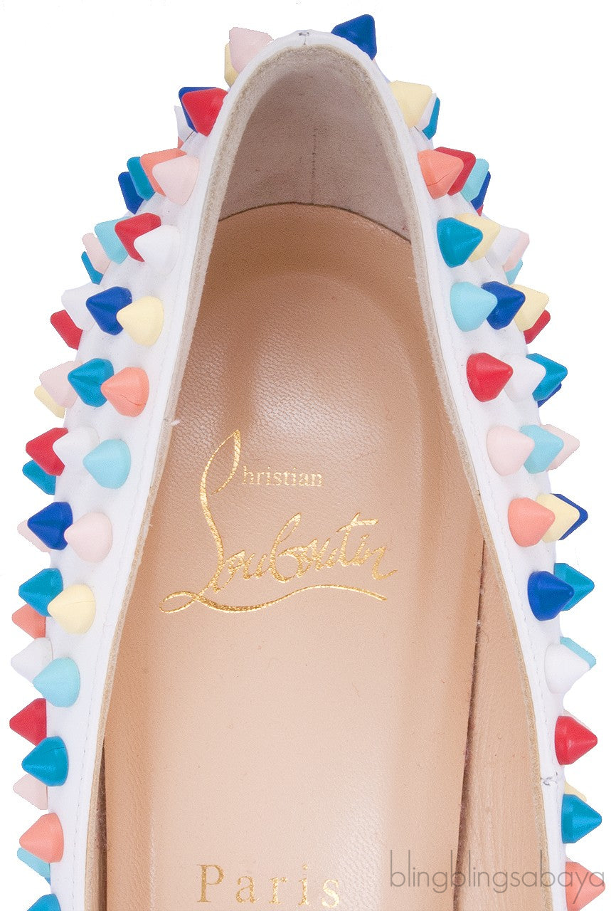 Pigalle Multicolor Spiked Leather Pump