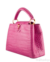 Capucines Fuchsia Pink Crocodile BB