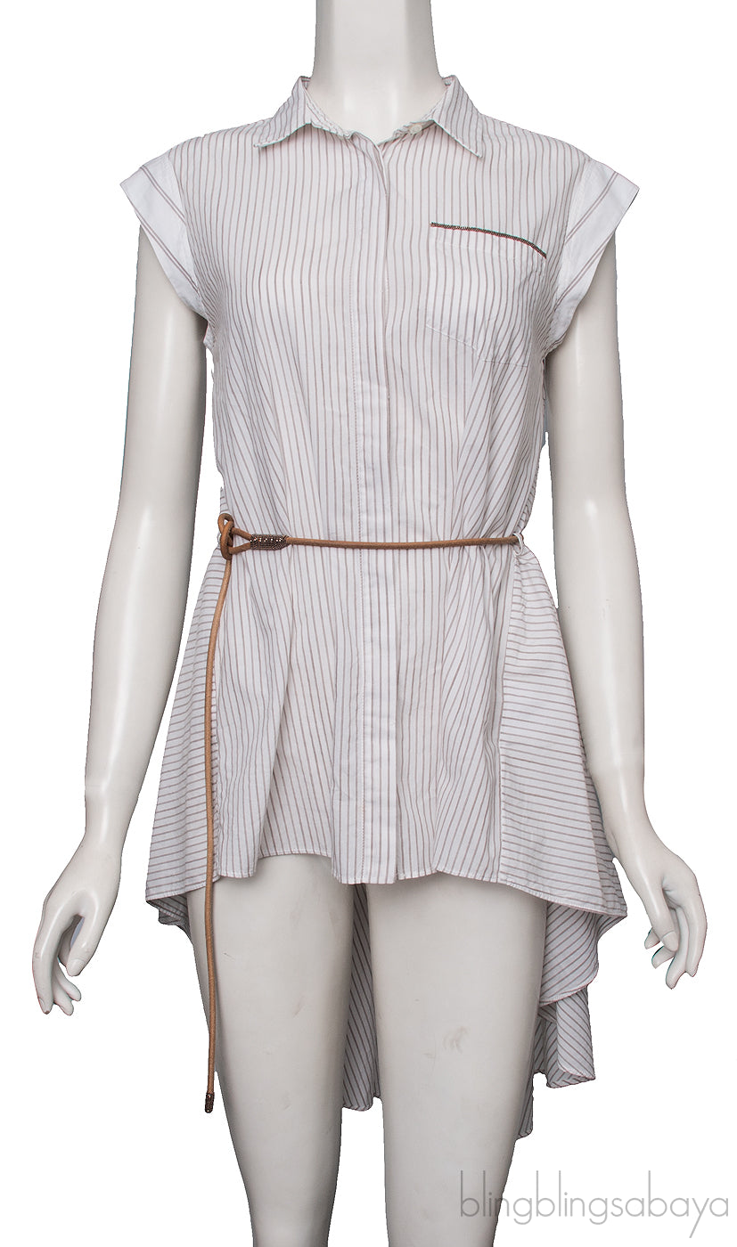Sleeveless Long Back Top