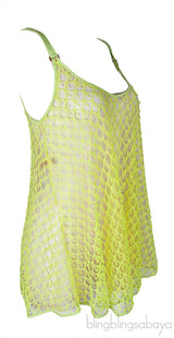 Neon Green Sheer Cami Top
