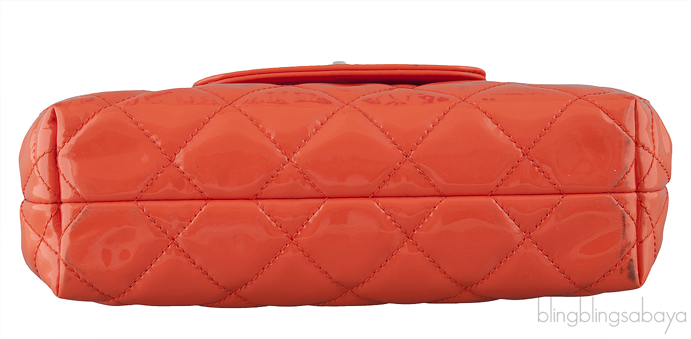 Coco Shine Accordion Patent Mini Bag