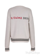 Dior Je T\'Aime Dior Cashmere Blend Sweatshirt
