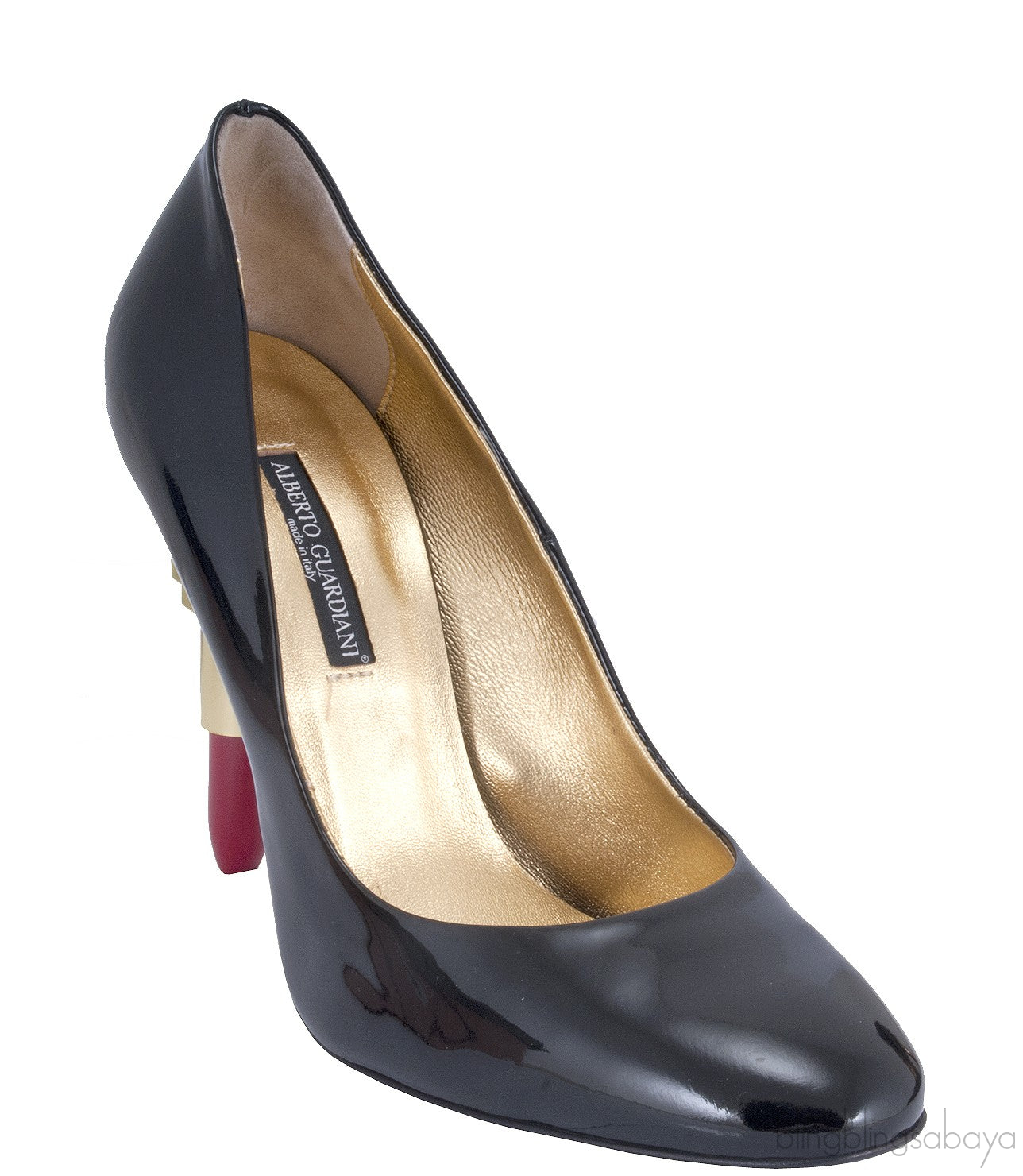 Black Patent Lipstick Heels