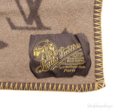 Monogram Wool Throw Blanket