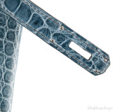 Birkin 35 Blue Tempete Porosus PHW
