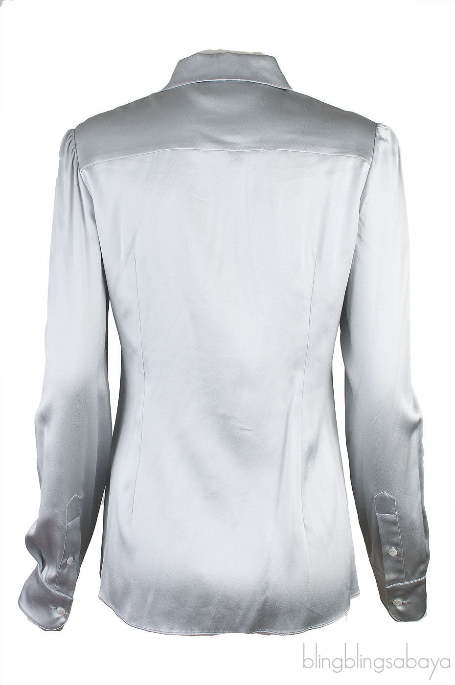 Metallic Grey Long Sleeve Shirt