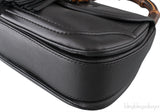 Black Bamboo Top Handle Bag