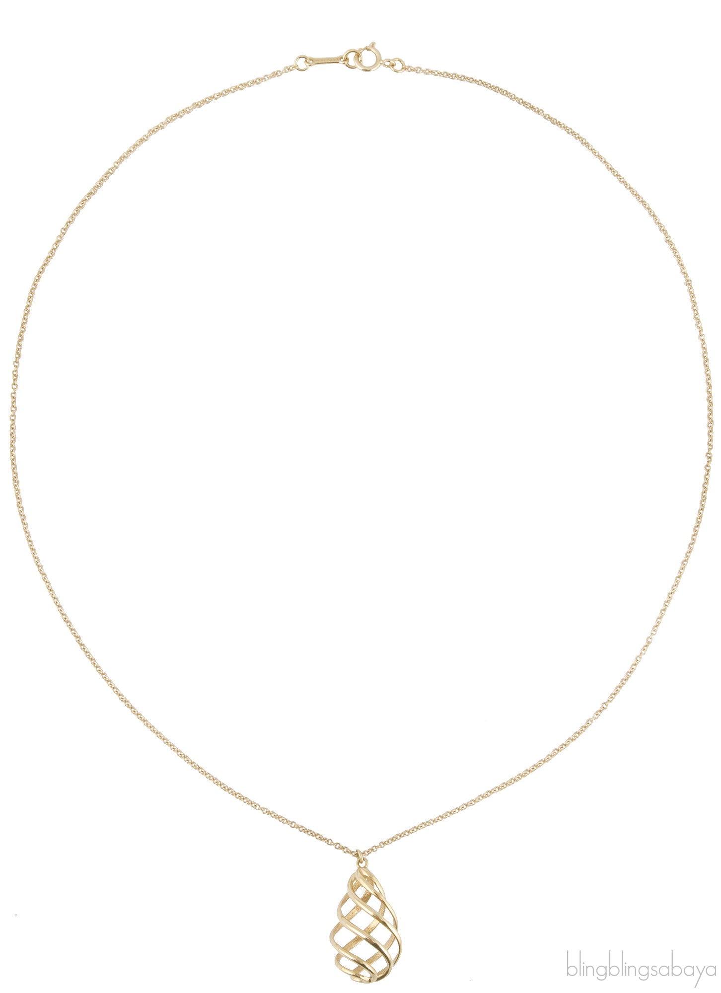Spiral Pendant Necklace