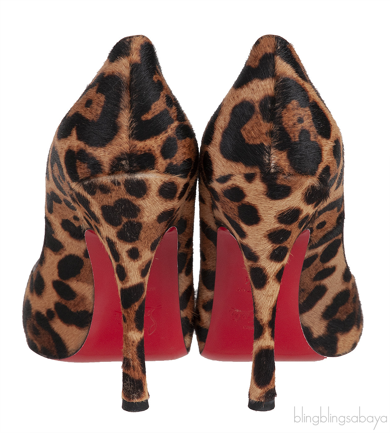 Leopard Pony Peep Toe Pump