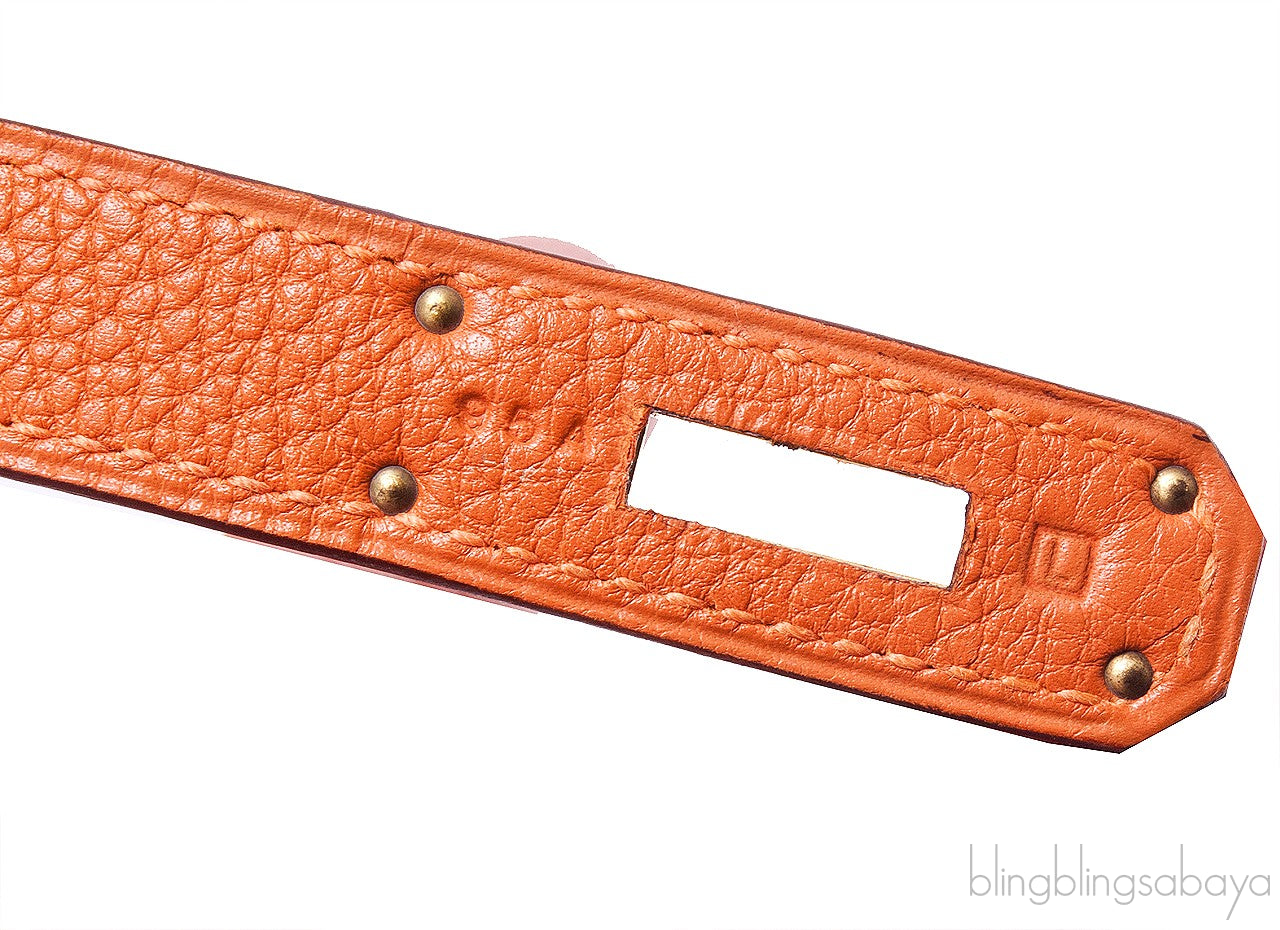 Birkin 40 Orange Togo GHW