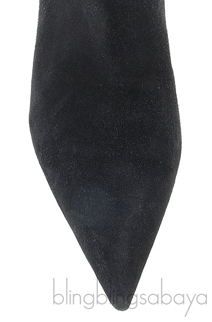 Pointed-toe Boots Crystal Heels