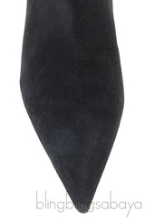 Pointed-toe Boots Crystal Heels