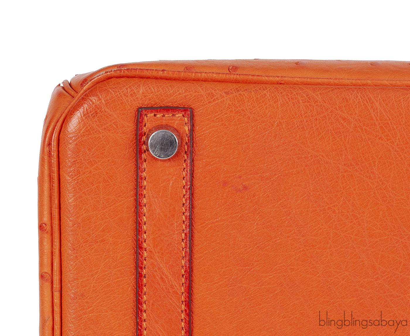 Hermes Birkin 30 Orange Ostrich PHW