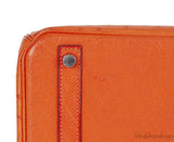 Hermes Birkin 30 Orange Ostrich PHW