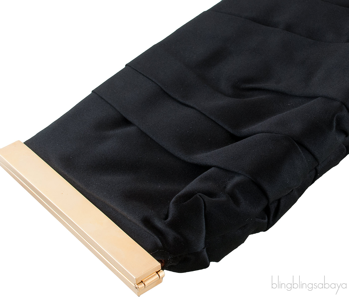 Dolce & Gabbana Miss Lady Black Satin Clutch