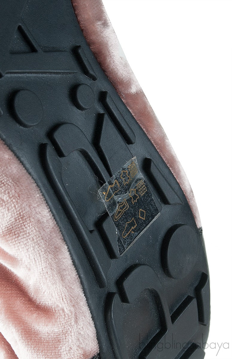 Sport Beige Velvet Ballet Flats