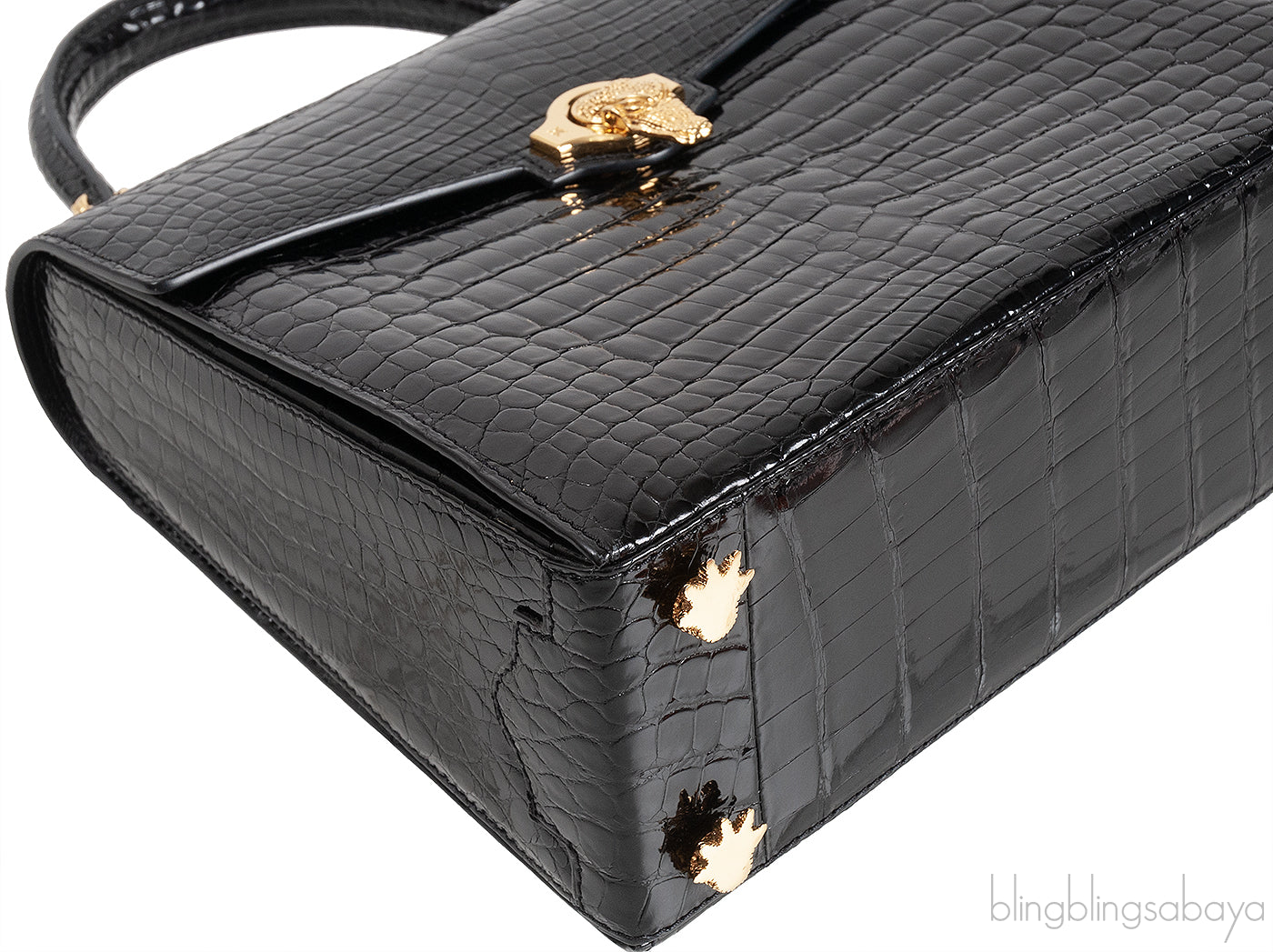 Black Signature Crocodile Bag GHW