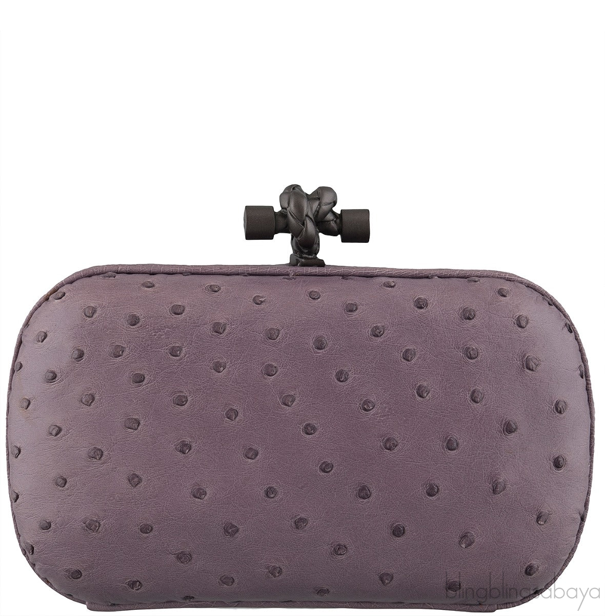 Knot Ostrich Mini Clutch