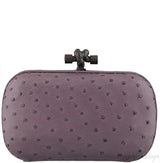 Knot Ostrich Mini Clutch