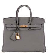 Birkin 25 Gris Meyer Togo GHW