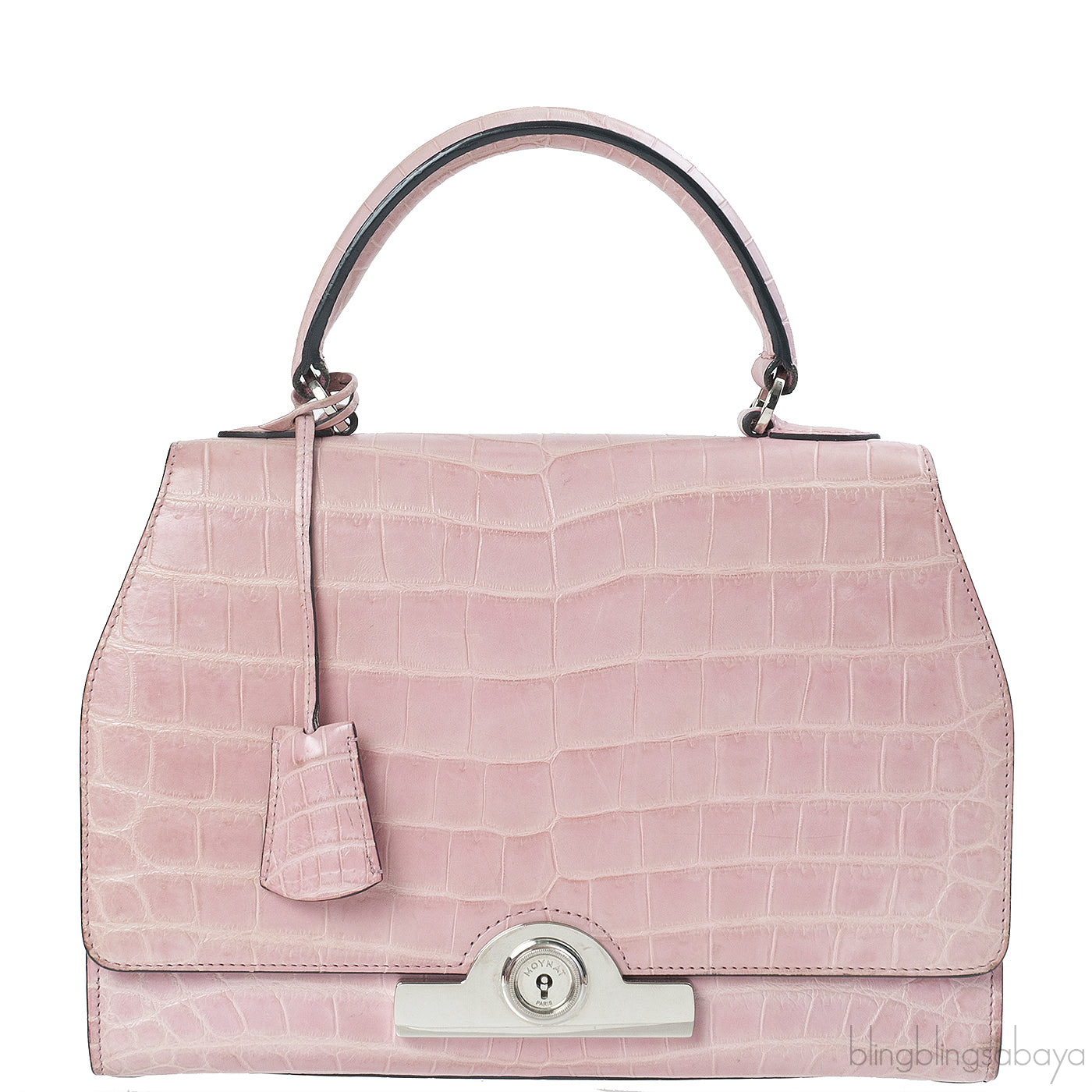 Moynat Rejane PM Pink Nilo Crocodile