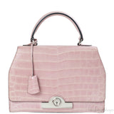 Moynat Rejane PM Pink Nilo Crocodile