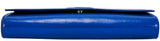 Blue Patent Leather Clutch