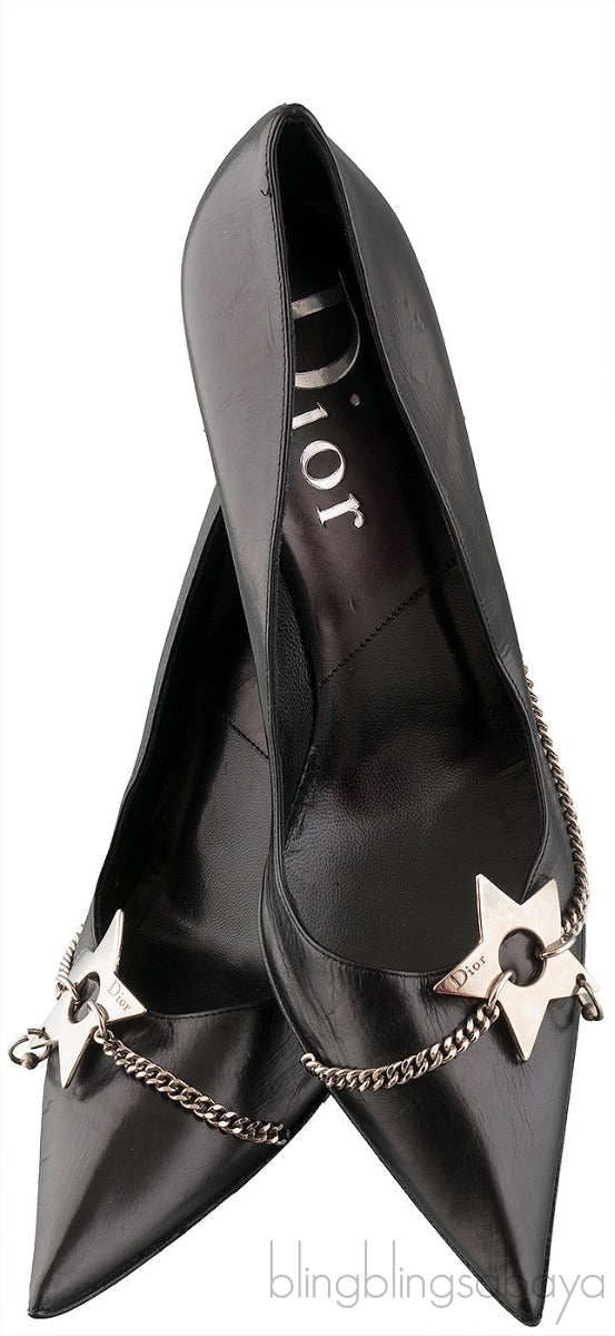 Pointed Star Chain Heels