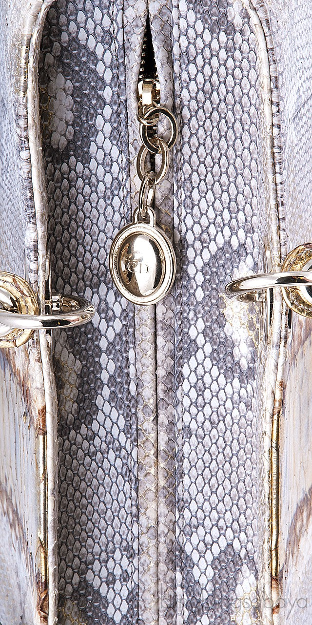 Lady Dior Royal Python Beige & Gold