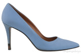Blue Grey Pointed Heels