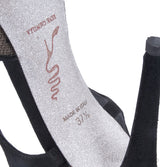 Mesh & Pearl Slingback Sandals*