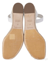 Hermes White Elda Espadrille in Calfskin