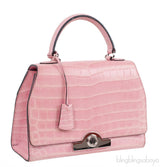 Moynat Rejane PM Pink Nilo Crocodile