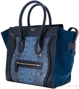 Mini Luggage Blue Python