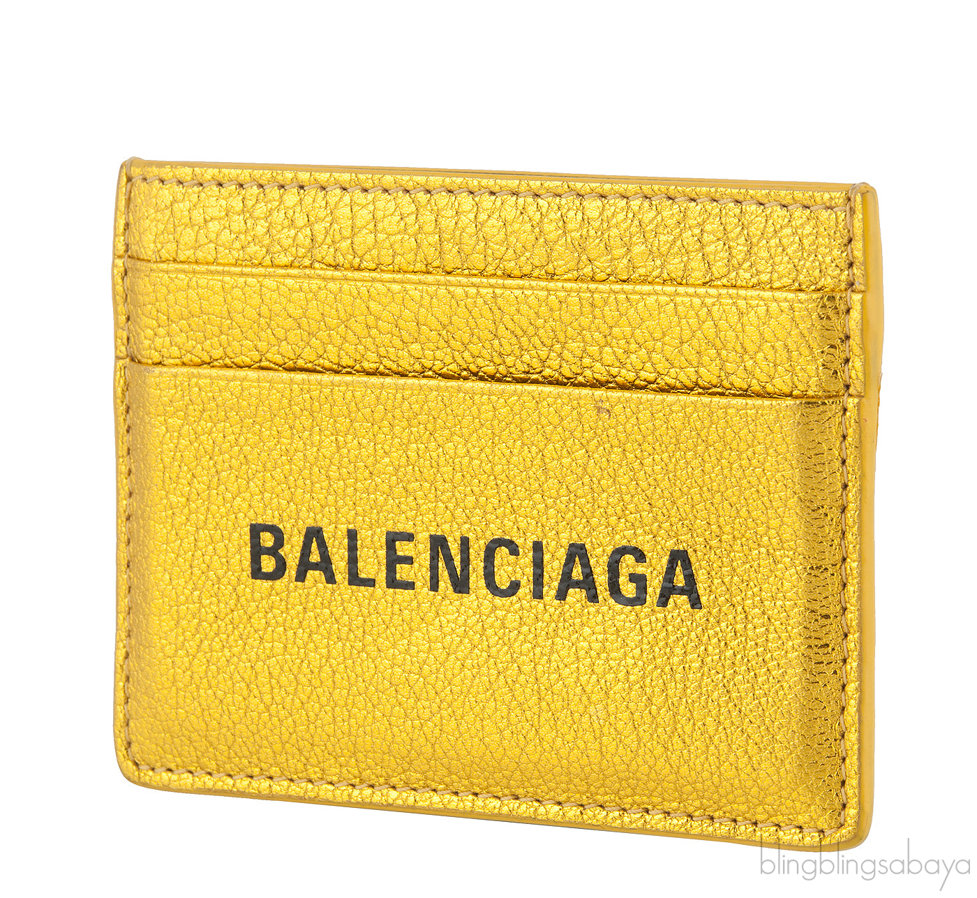 Metallic Gold Card Holder