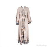 Aliane Billow Linen Long Dress