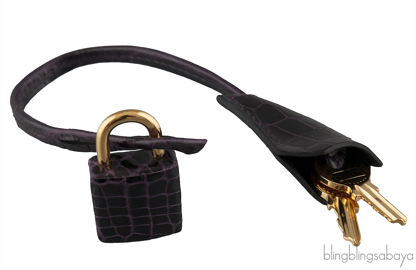 Birkin 30 Prunoir Crocodile Lisse GHW