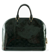 Louis Vuitton Alma Monogram Vernis Dark Green GM