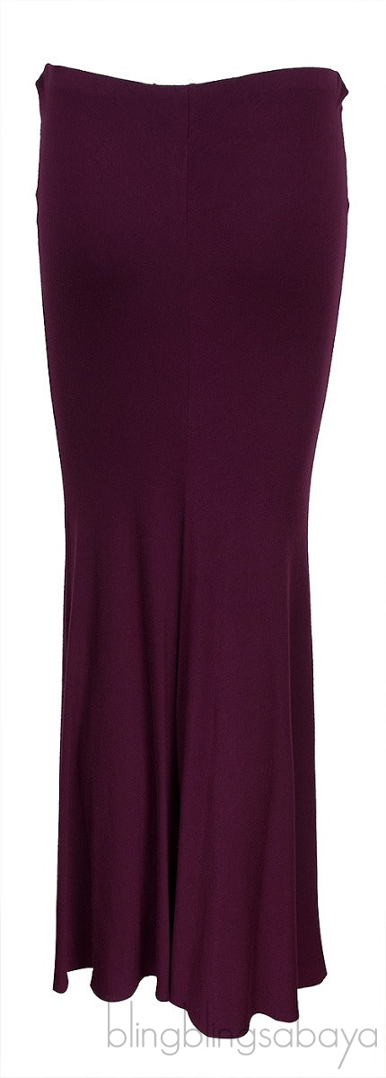 Burgundy Maxi Skirt