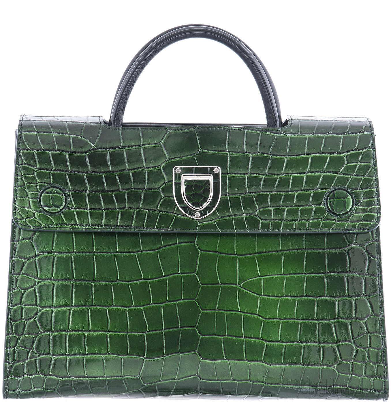 Diorever Bi-Color Crocodile Medium Bag*