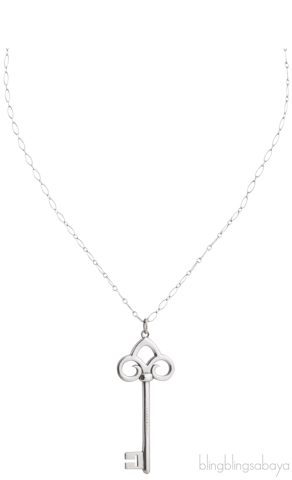 Fleur De Lis Silver Pendant Necklace