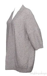 Amina Rubinacci Sequin Metallic Cardigan
