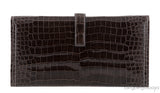 Jige Clutch Crocodile Graphite