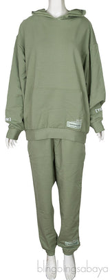 Avocado Green Hoodie & Trouser