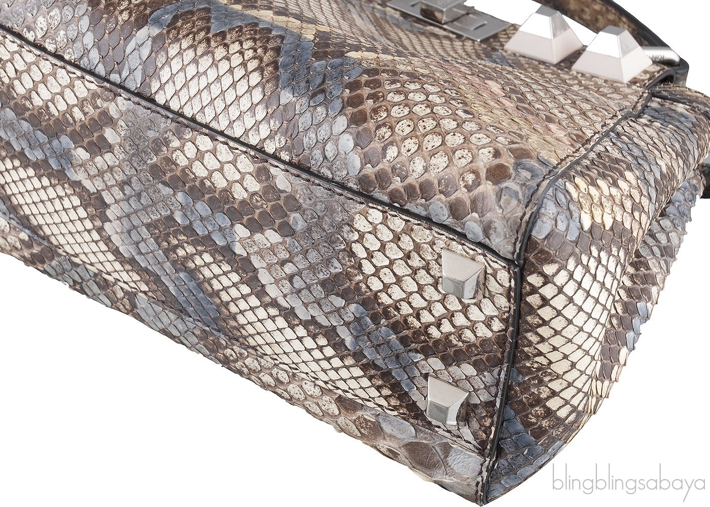 Multicolored Mini Peekaboo Studded Python