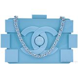 Powder Blue Lego Clutch Bag