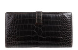 Hermes Bearn Wallet Havane Shiny Crocodile PHW