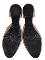 Roger Vivier Nude D'Orsay Satin Flat 39
