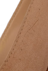 Gianvito Rossi Nude Suede 70 Pointed Toe Heels