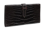Hermes Bearn Wallet Havane Shiny Crocodile PHW
